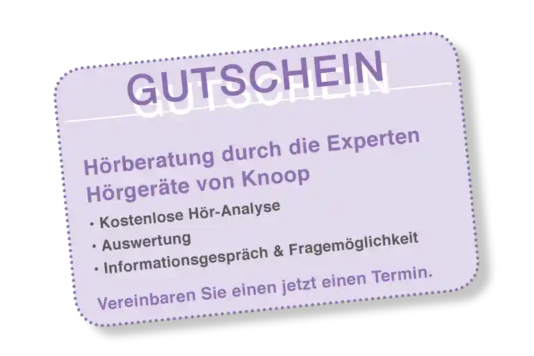 Hörberatung durch die Experten - Hörgeräte von Knoop